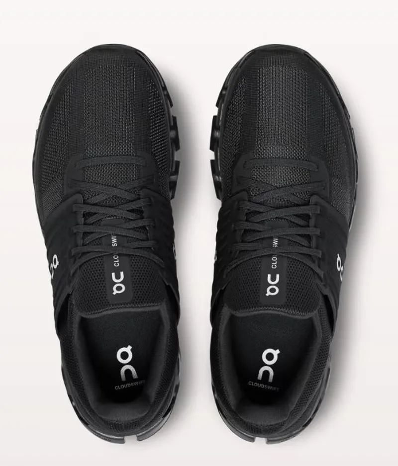 On Running Men's Cloudswift 3 AD Shoes in All Black-2